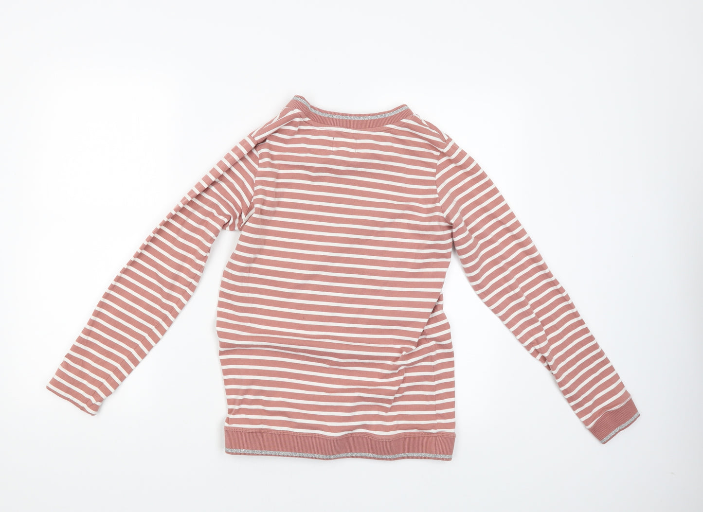NEXT Womens Pink Striped  Pullover Jumper Size S  - Tea and Fuzzy Socks