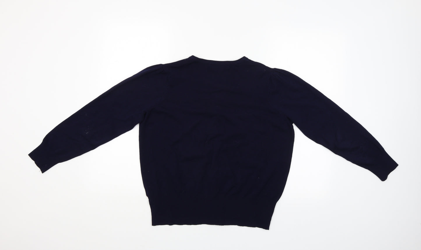 M&S Womens Blue   Cardigan Jumper Size 18