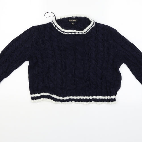 QED London Womens Blue   Pullover Jumper Size S