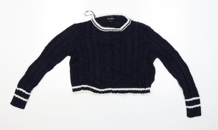 QED London Womens Blue Pullover Jumper Size S