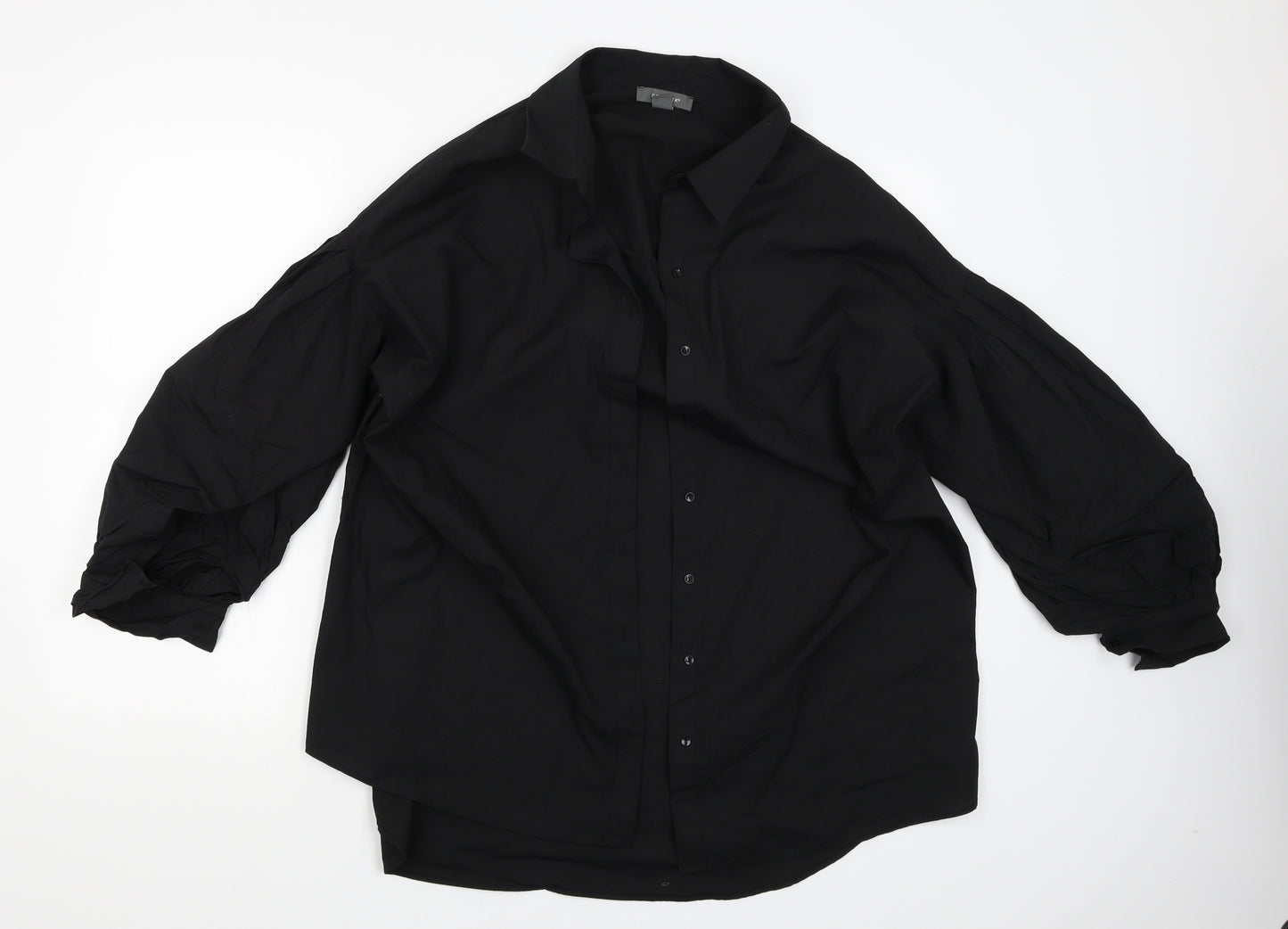 Primark Womens Black   Basic Button-Up Size 20