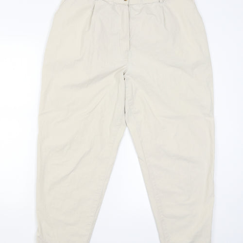 Marks and Spencer Mens Beige   Capri Trousers Size 18 L25 in