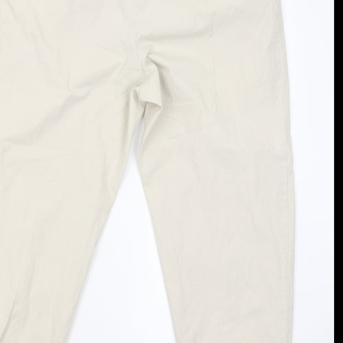 Marks and Spencer Mens Beige   Capri Trousers Size 18 L25 in