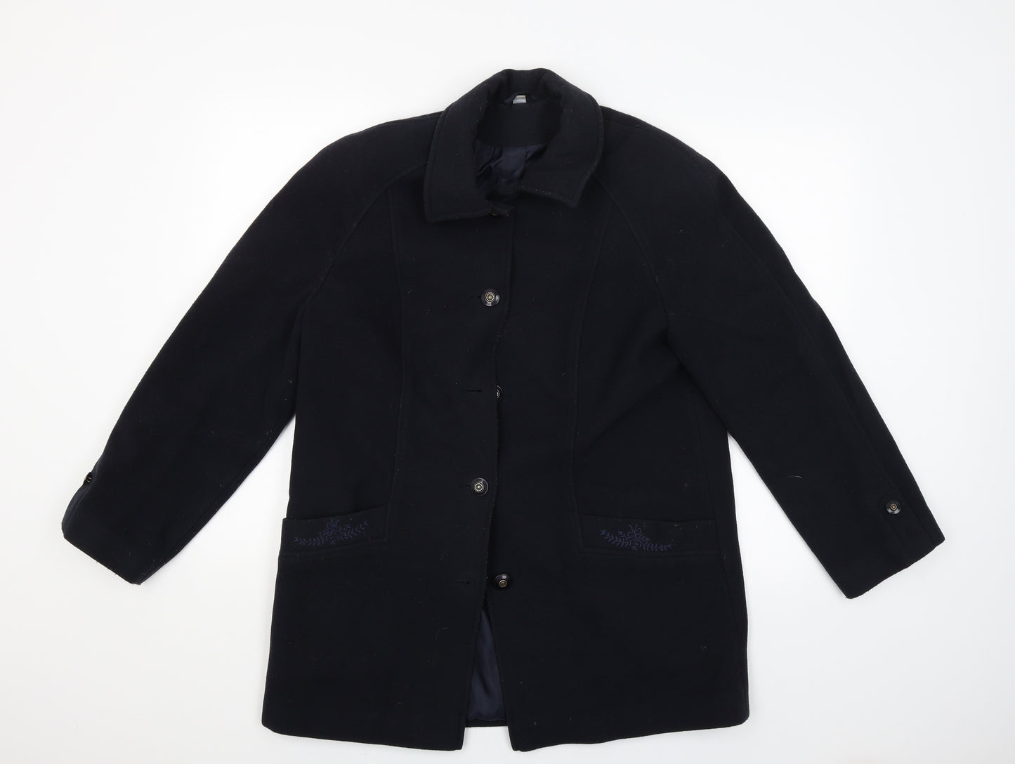 Preworn Womens Blue   Jacket Coat Size 12