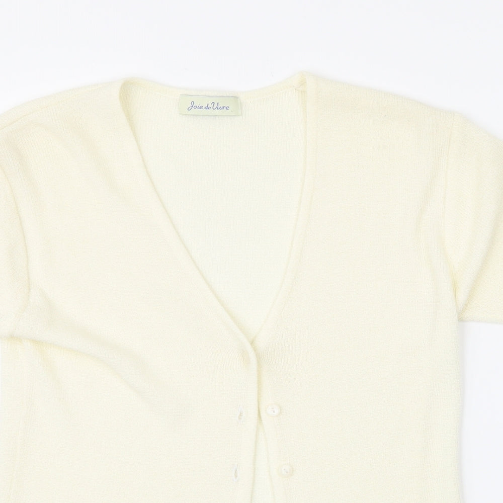 Joie de Vivre Womens Yellow   Cardigan Jumper Size M