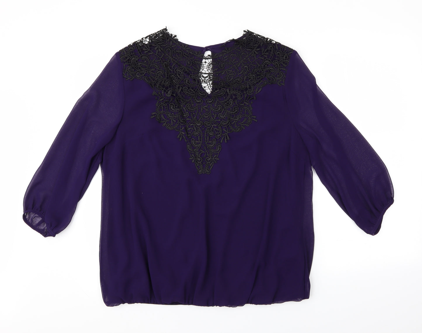 Julien Macdonald Womens Purple   Basic Blouse Size 16