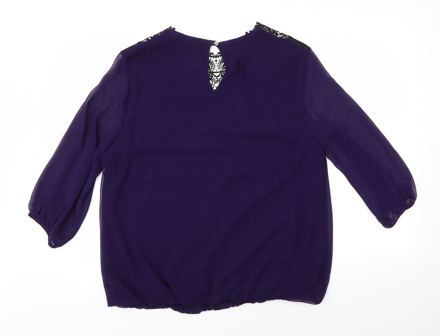 Julien Macdonald Womens Purple   Basic Blouse Size 16
