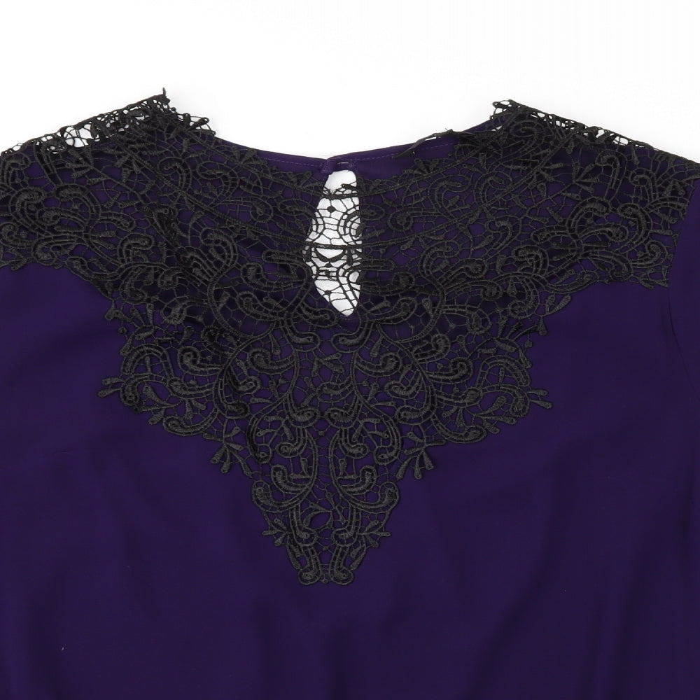 Julien Macdonald Womens Purple   Basic Blouse Size 16