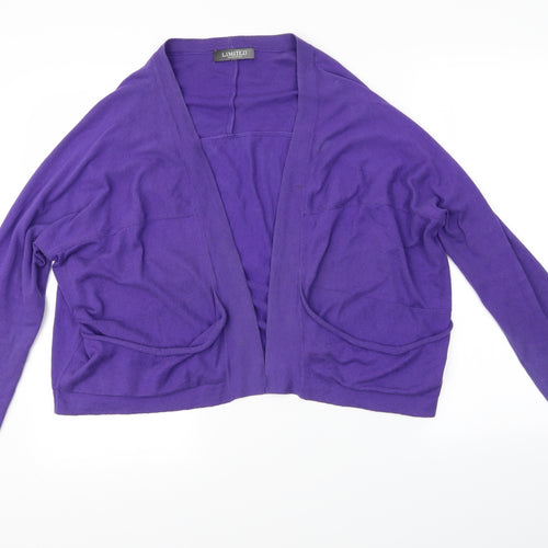 Limited Collection Womens Purple   Cardigan Jumper Size L