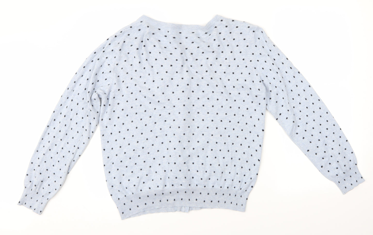 Atmopshere Womens Blue Argyle/Diamond  Cardigan Jumper Size 18