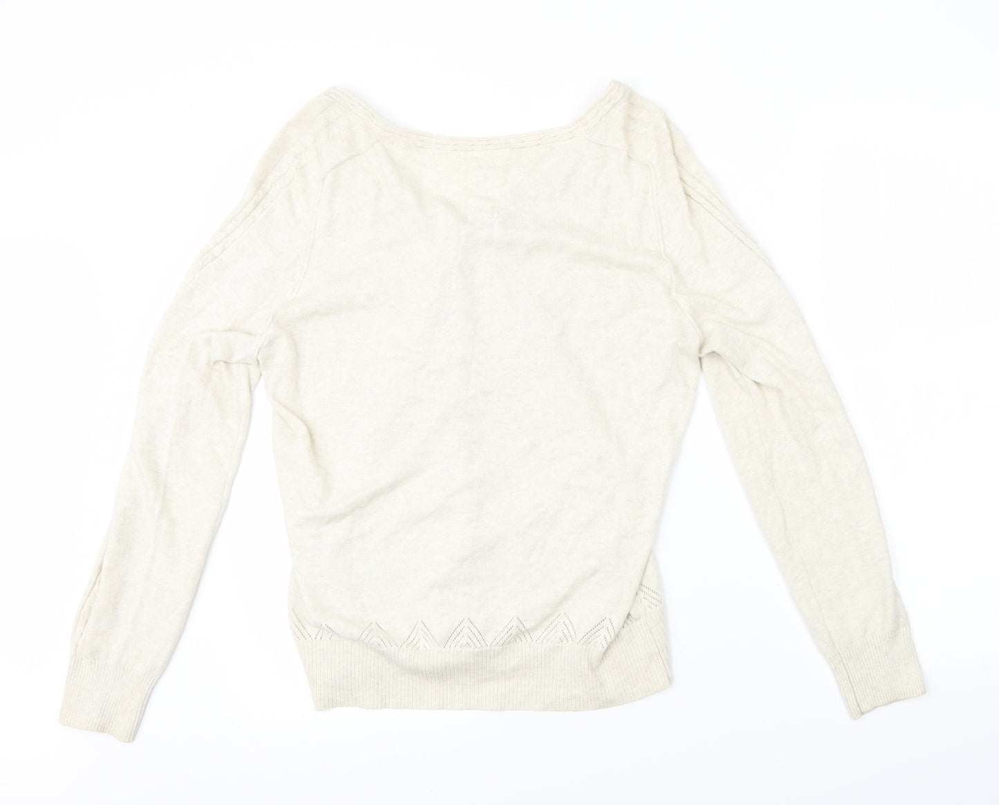 Preworn Womens Beige   Cardigan Jumper Size 16
