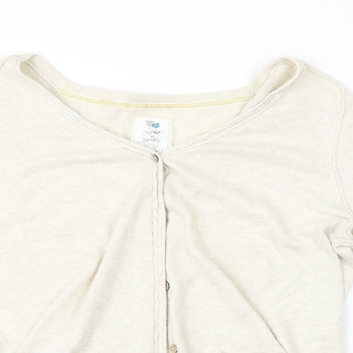 Preworn Womens Beige   Cardigan Jumper Size 16