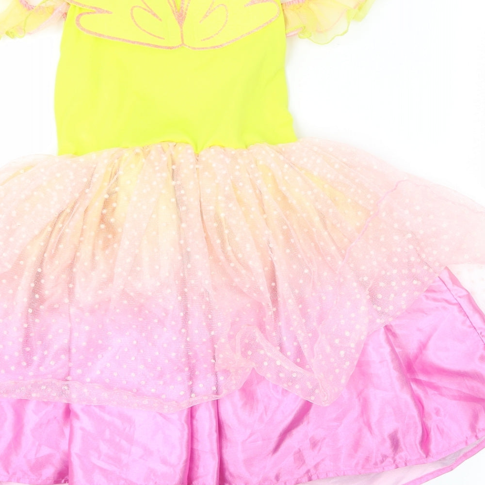 TU Girls Multicoloured Spotted  A-Line  Size 5-6 Years