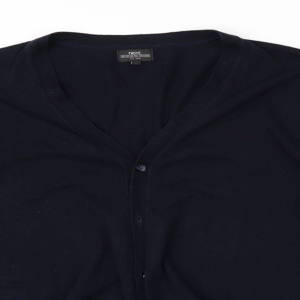 NEXT Mens Blue   Cardigan Jumper Size L