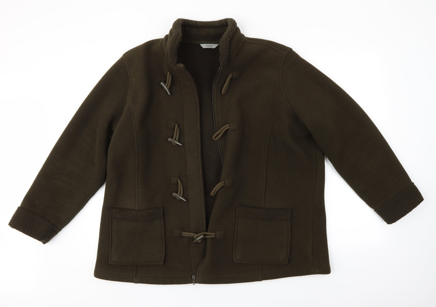 M&S Womens Green   Jacket Coat