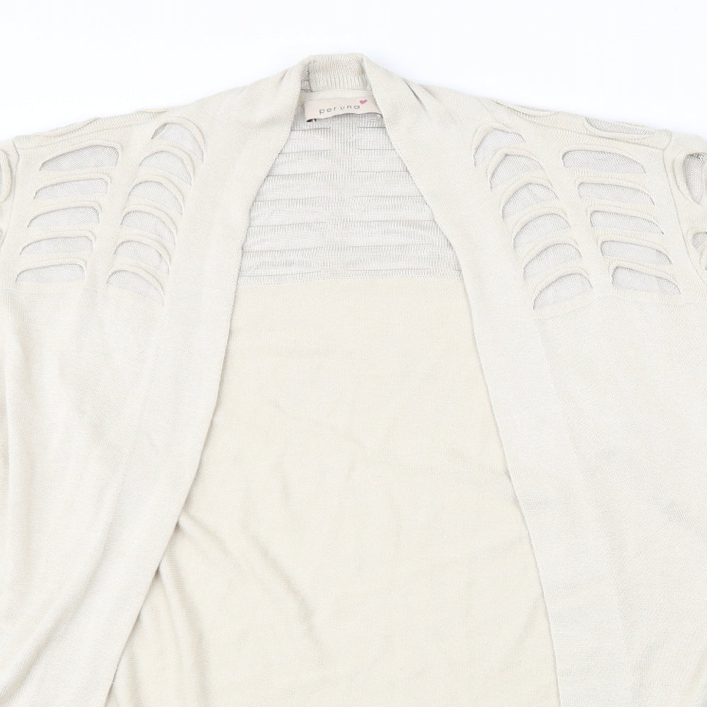 M&S Womens Beige   Cardigan Jumper Size 20