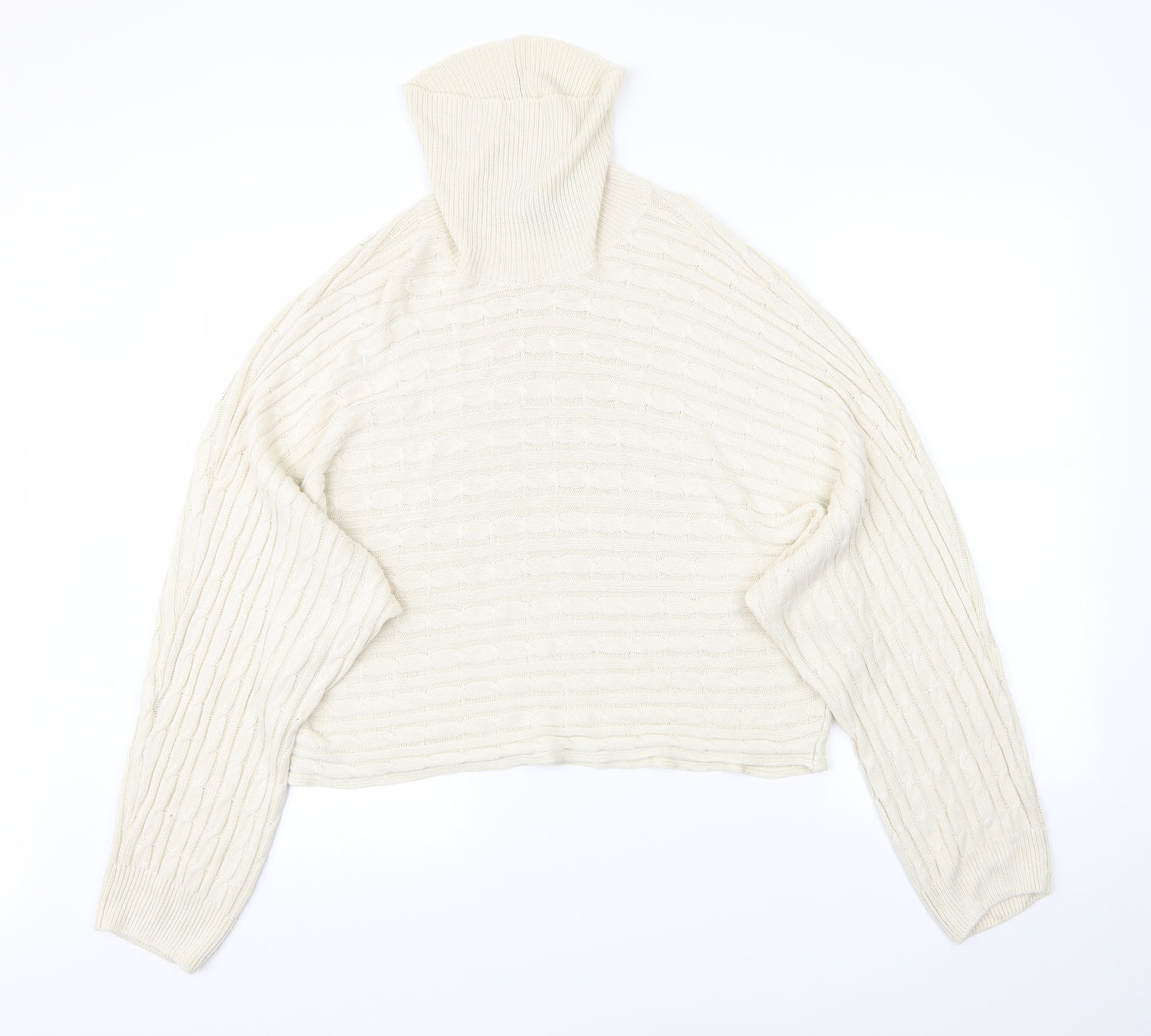 New Look Womens Beige Striped  Pullover Jumper Size L