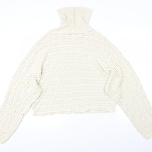 New Look Womens Beige Striped  Pullover Jumper Size L