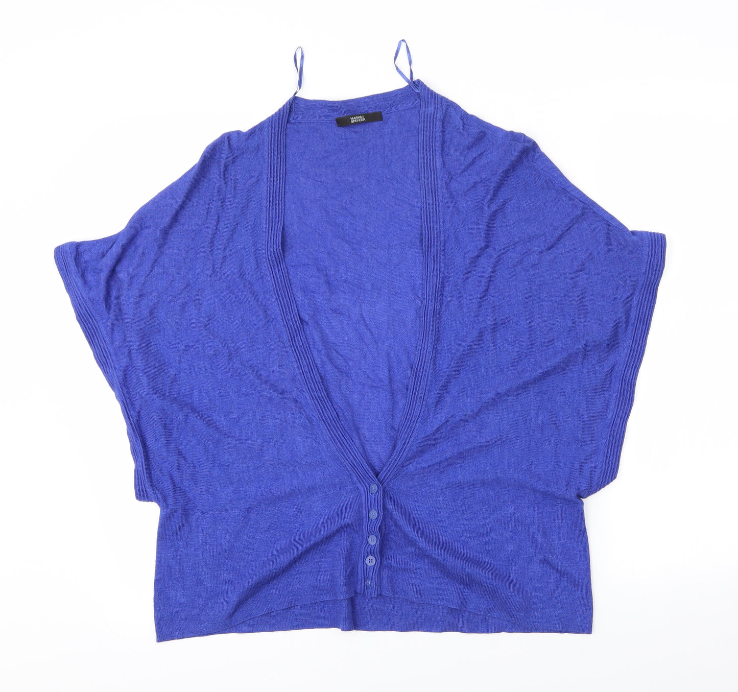 M&S Womens Blue   Cardigan Jumper Size 22