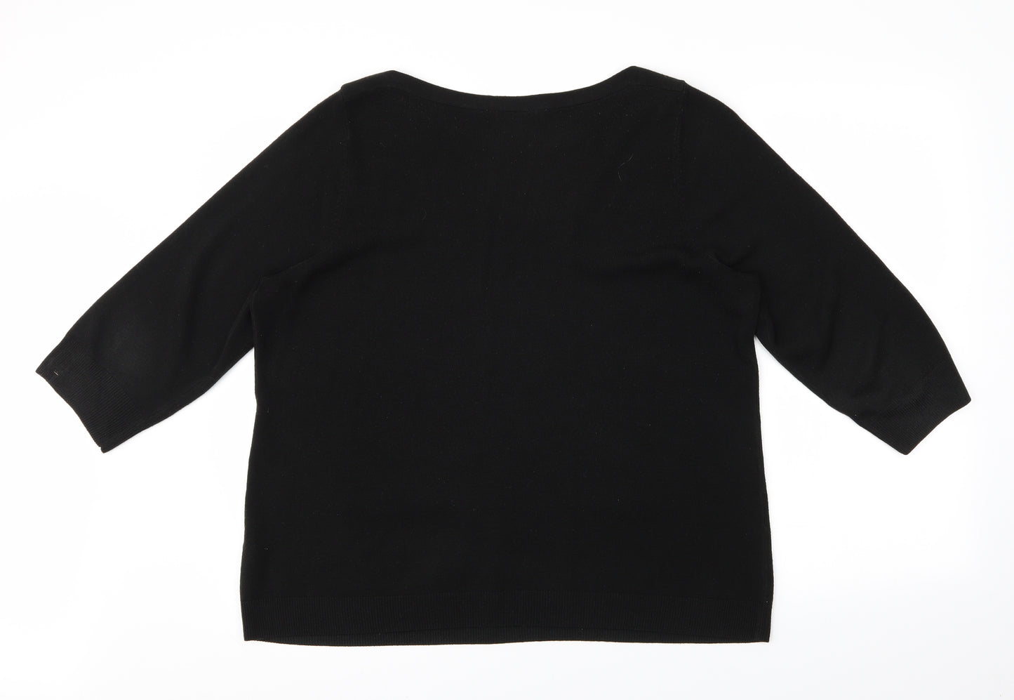 BHS Womens Black   Pullover Jumper Size 2