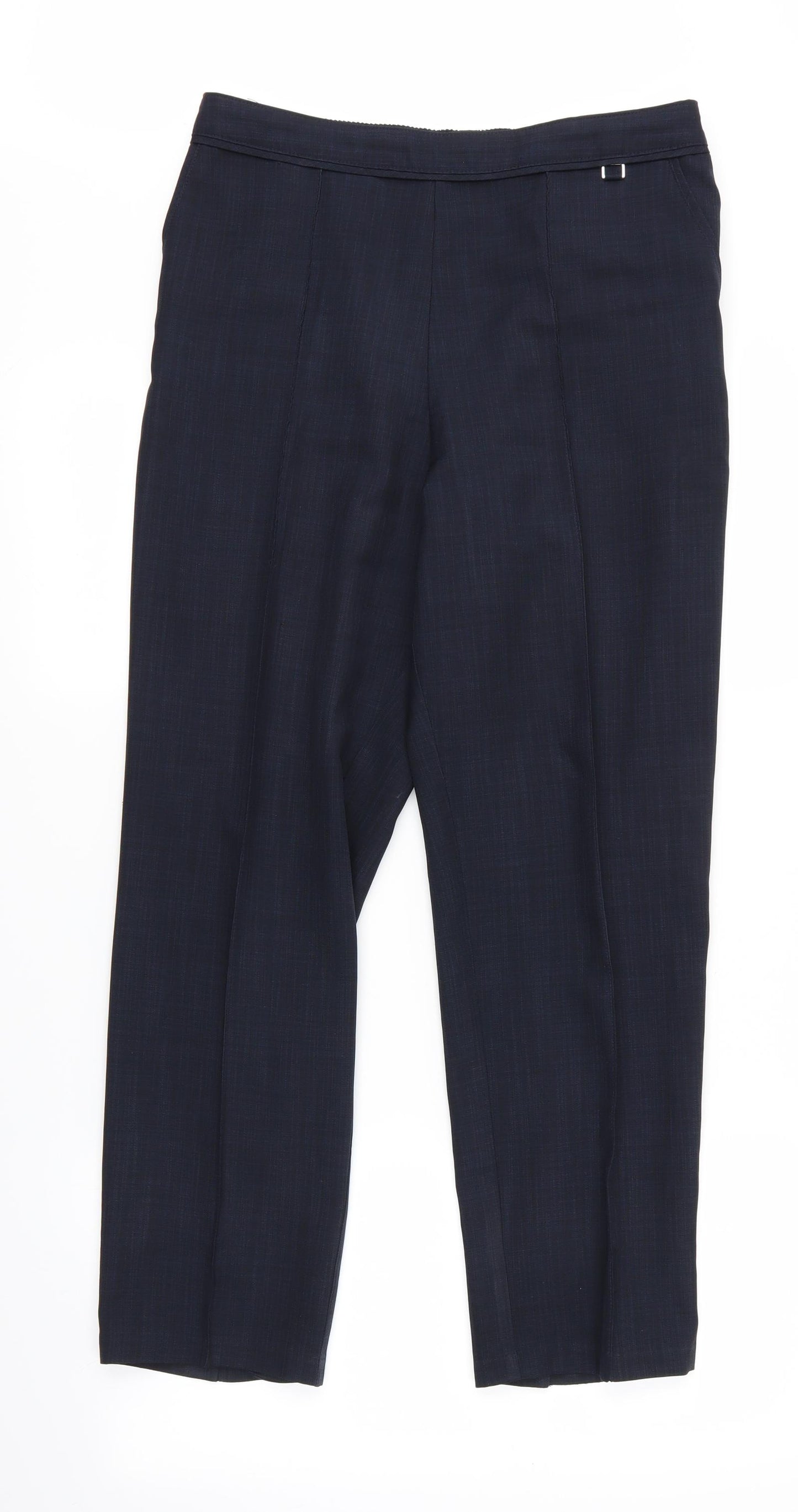M&S Womens Blue   Trousers  Size 10 L30 in