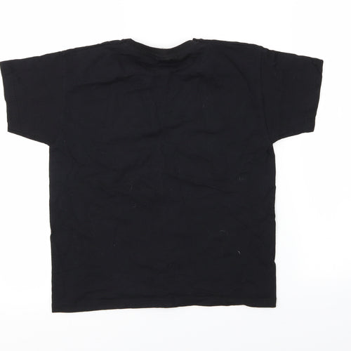 Preworn Girls Black   Basic T-Shirt Size 7-8 Years  - Pop UK