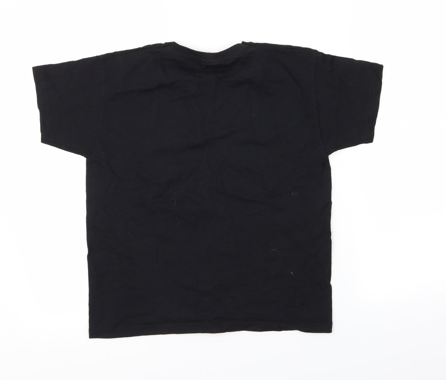 Preworn Girls Black   Basic T-Shirt Size 7-8 Years  - Pop UK