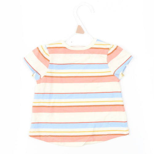 Nutmeg Baby Multicoloured Striped  Basic T-Shirt Size 0-3 Months