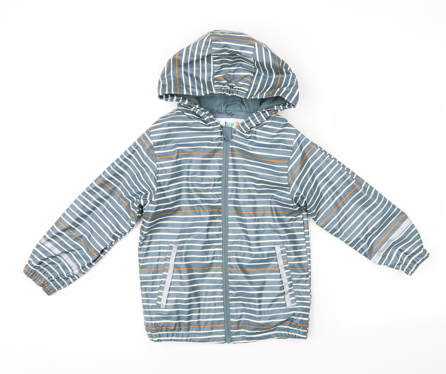 Lupilu Boys Multicoloured Striped  Rain Coat Coat Size 5-6 Years