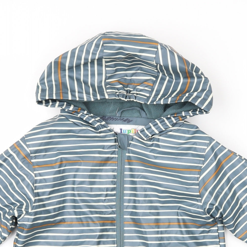Lupilu Boys Multicoloured Striped  Rain Coat Coat Size 5-6 Years