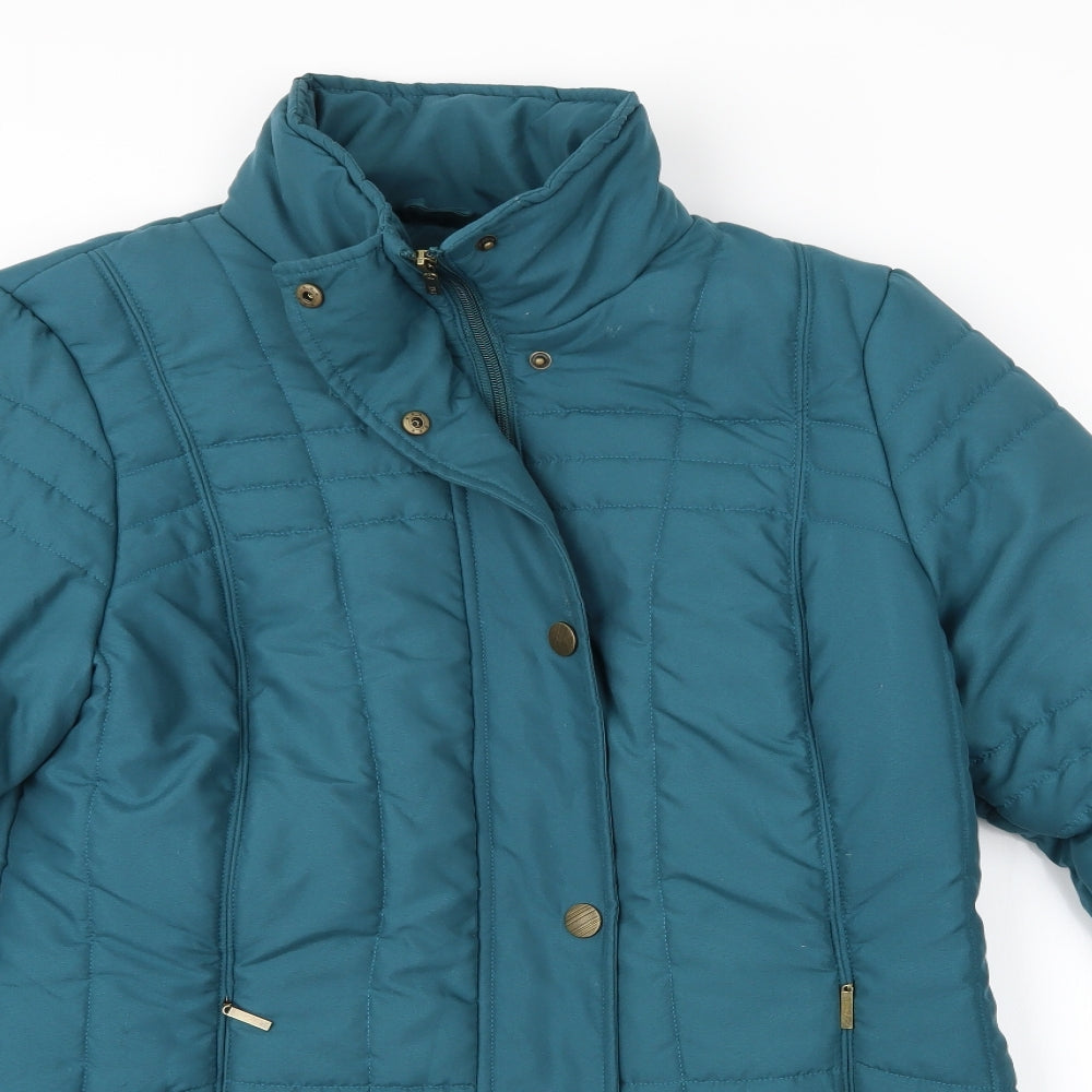 TIGI Womens Blue   Puffer Jacket Coat Size 14