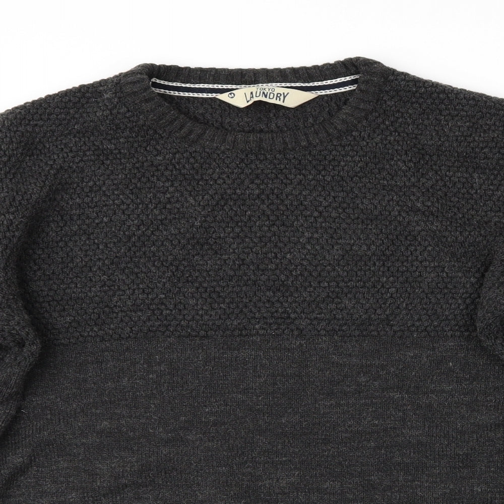 Tokyo Laundry Mens Grey   Pullover Jumper Size M