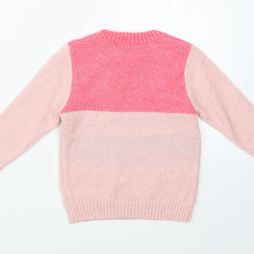 George Girls Pink   Pullover Jumper Size 18-24 Months  - unicorn