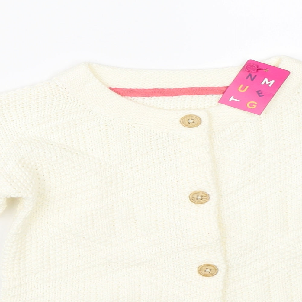 Nutmeg Girls Beige  Knit Pullover Jumper Size 5-6 Years