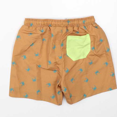 Leigh Tucker Boys Brown   Utility Shorts Size 5-6 Years - swim beach