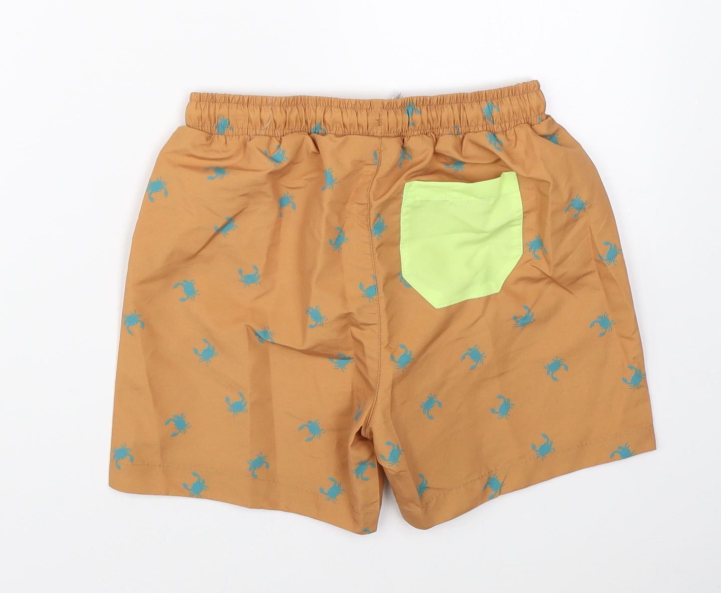 Leigh Tucker Boys Brown   Utility Shorts Size 5-6 Years - swim beach