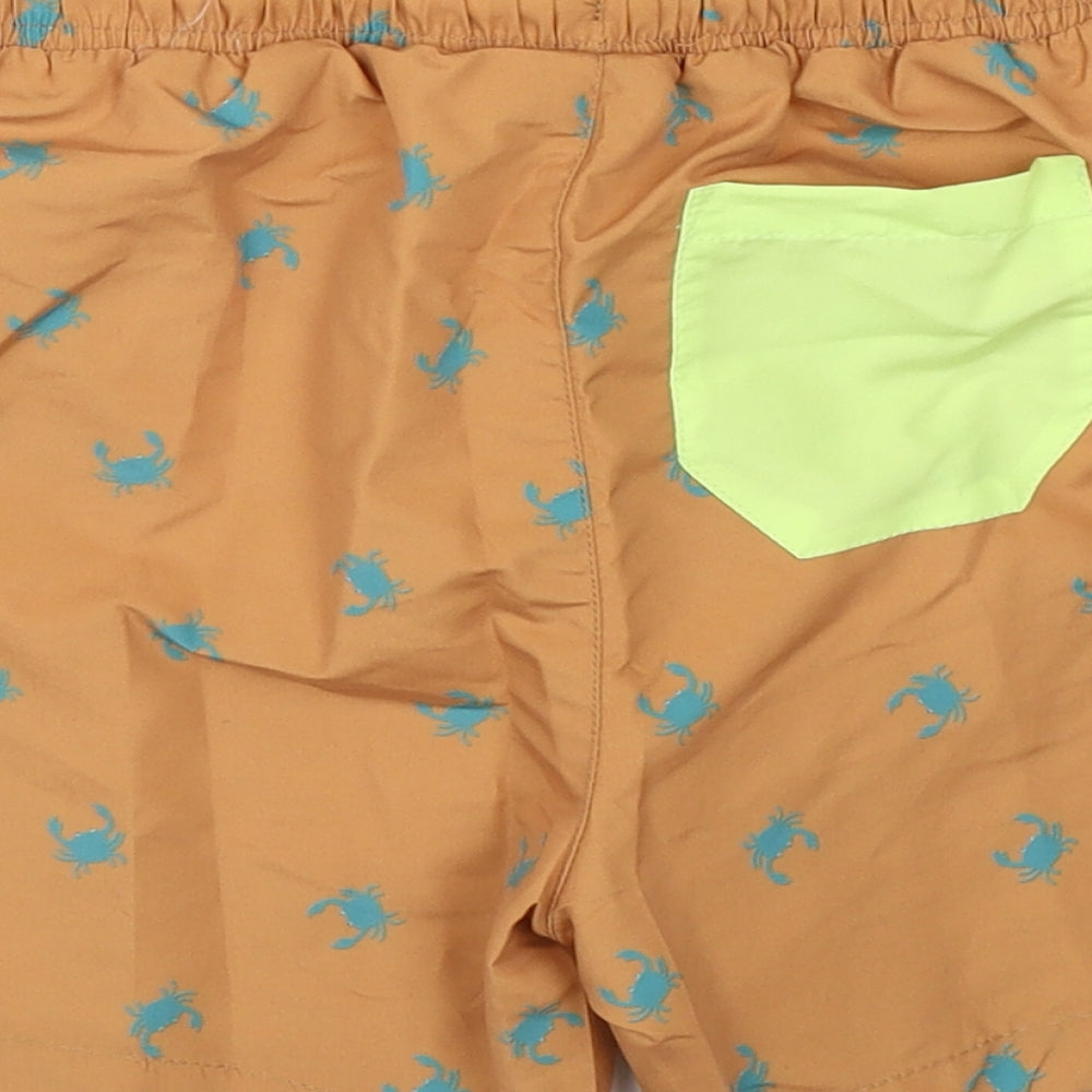 Leigh Tucker Boys Brown   Utility Shorts Size 5-6 Years - swim beach