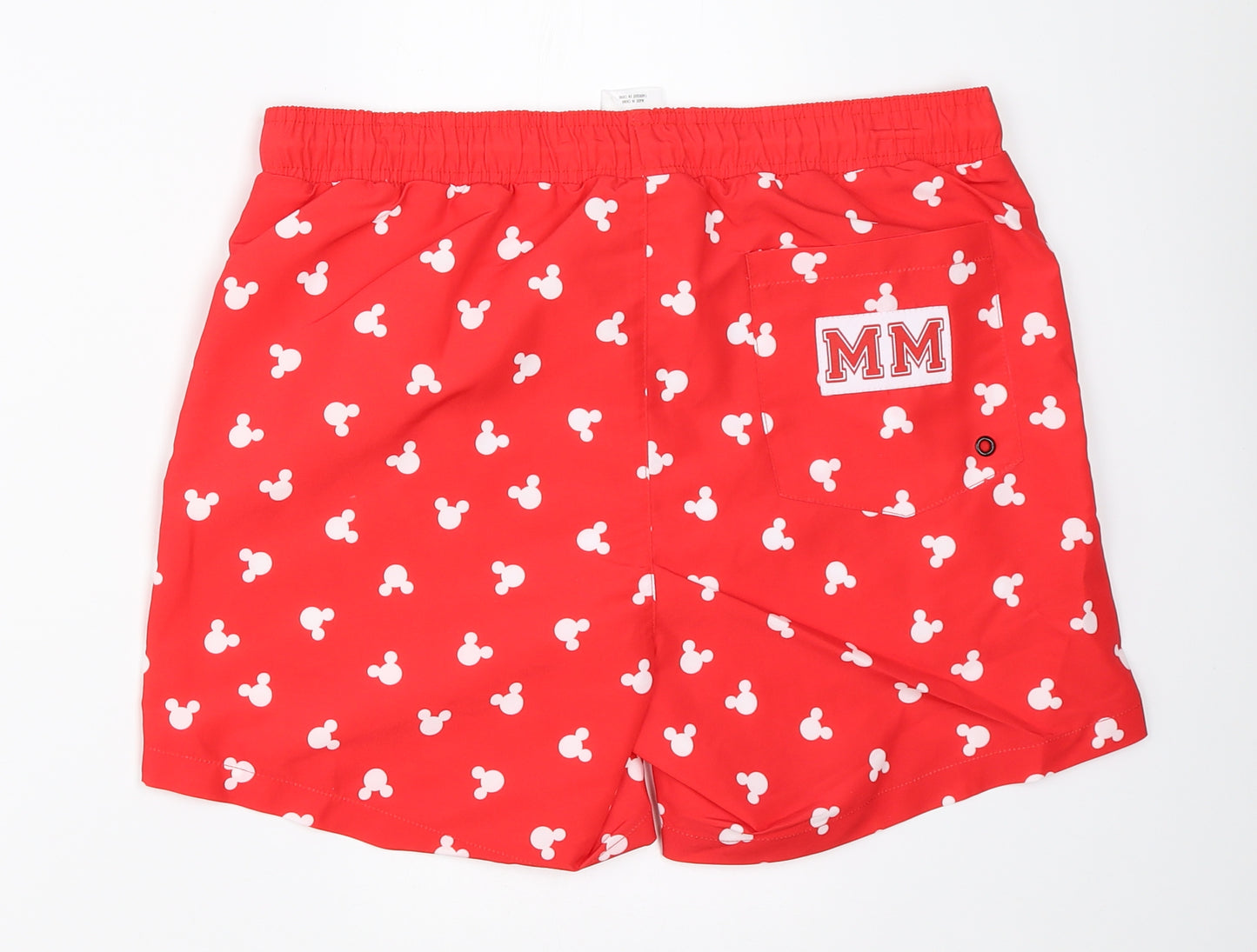 Disney Mens Red   Cargo Shorts Size M - beach swim disney