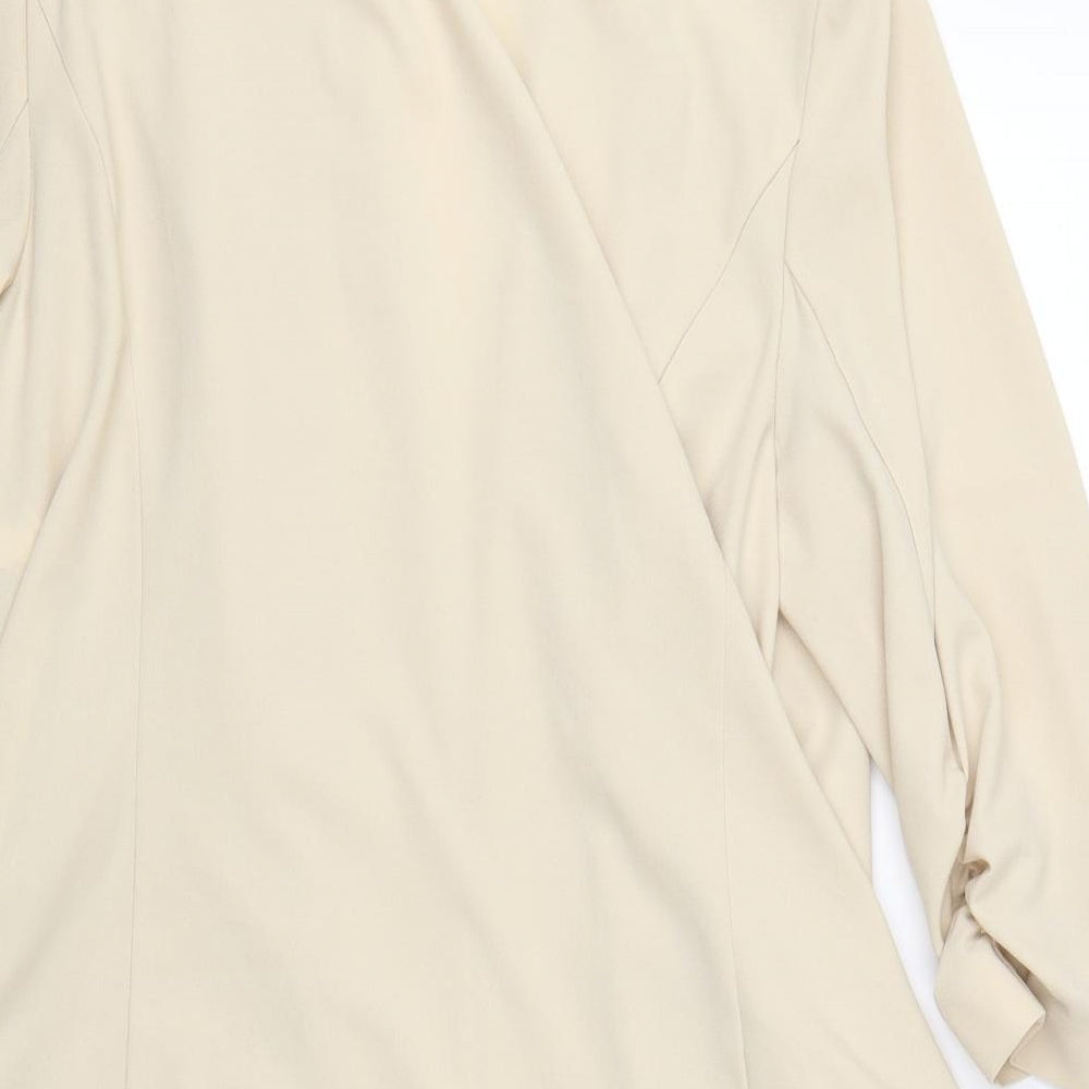 Marks & Spencer Womens Beige   Cardigan Jumper Size 18