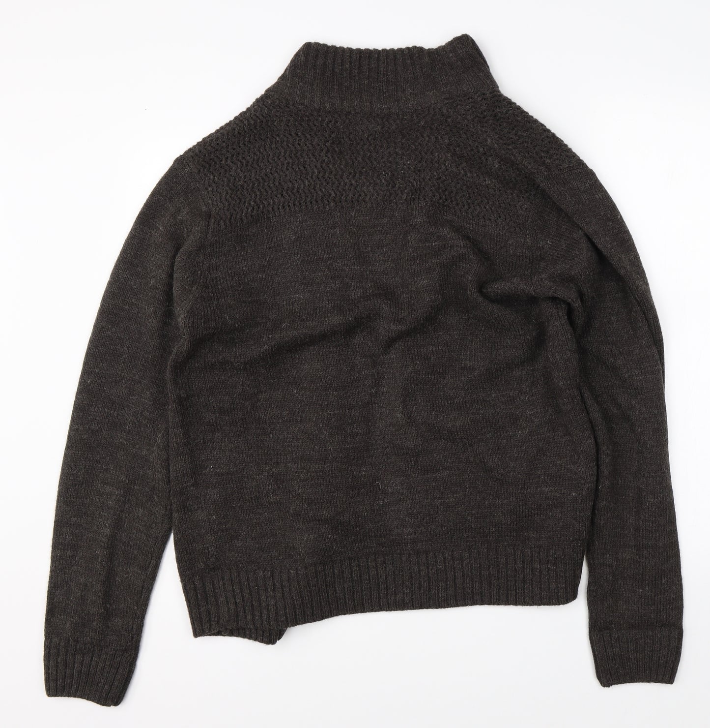 Kensington Dockside Mens Brown  Knit Cardigan Jumper Size L