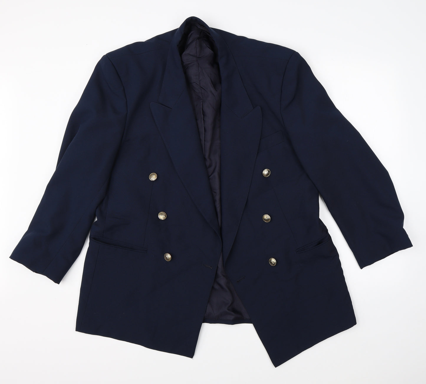 Preworn Mens Blue   Jacket Suit Jacket Size 38