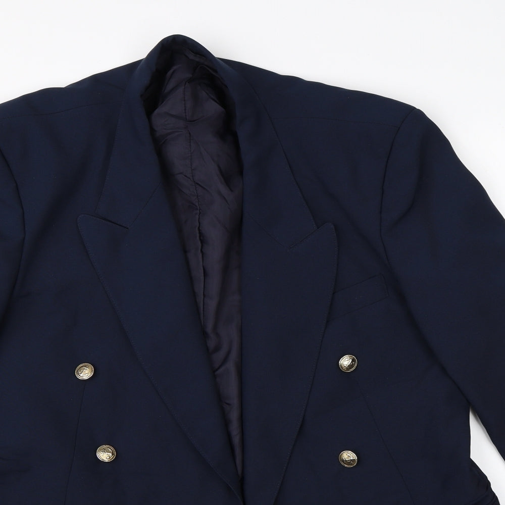 Preworn Mens Blue   Jacket Suit Jacket Size 38
