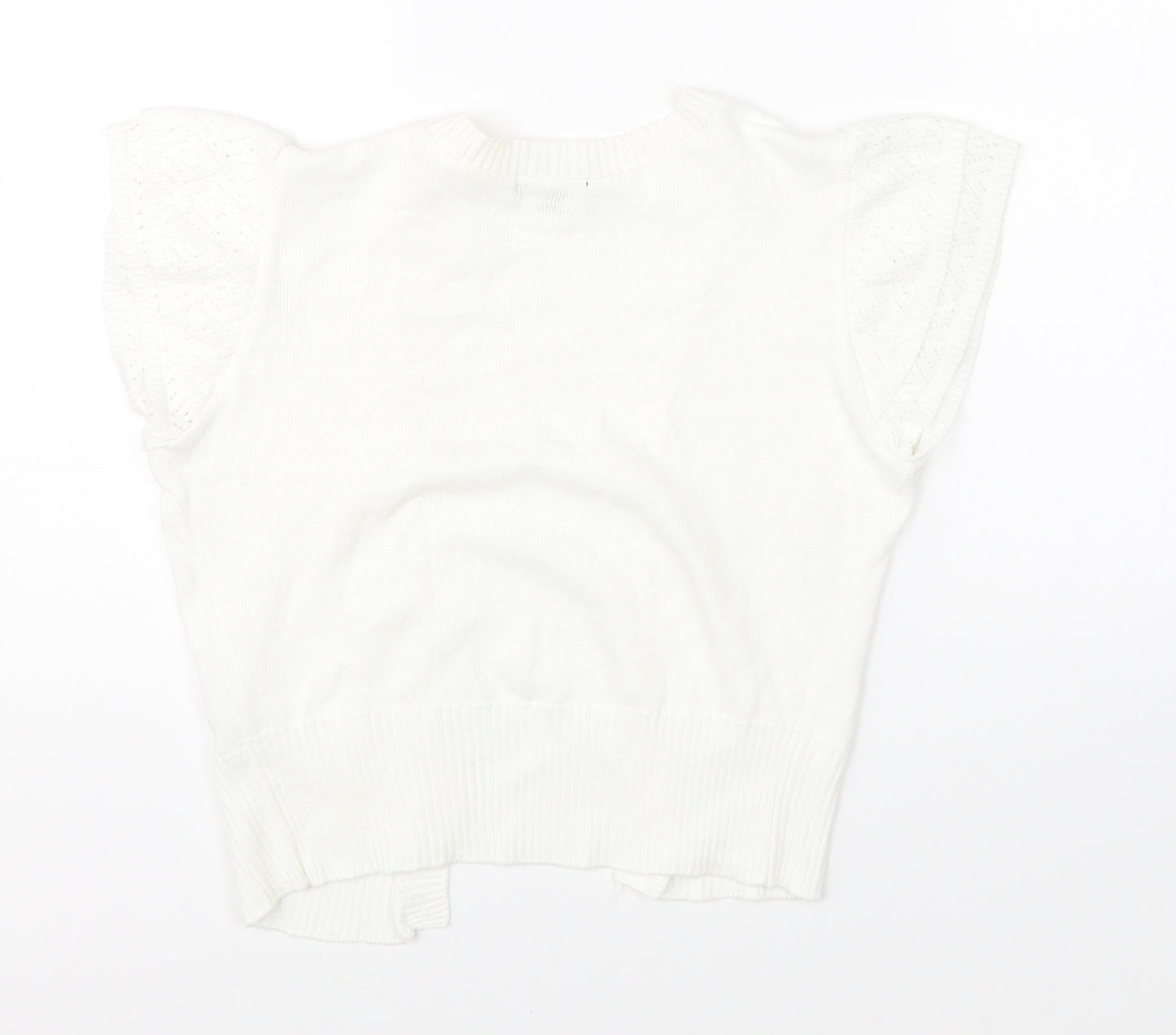Papaya Womens White   Cardigan Jumper Size 12