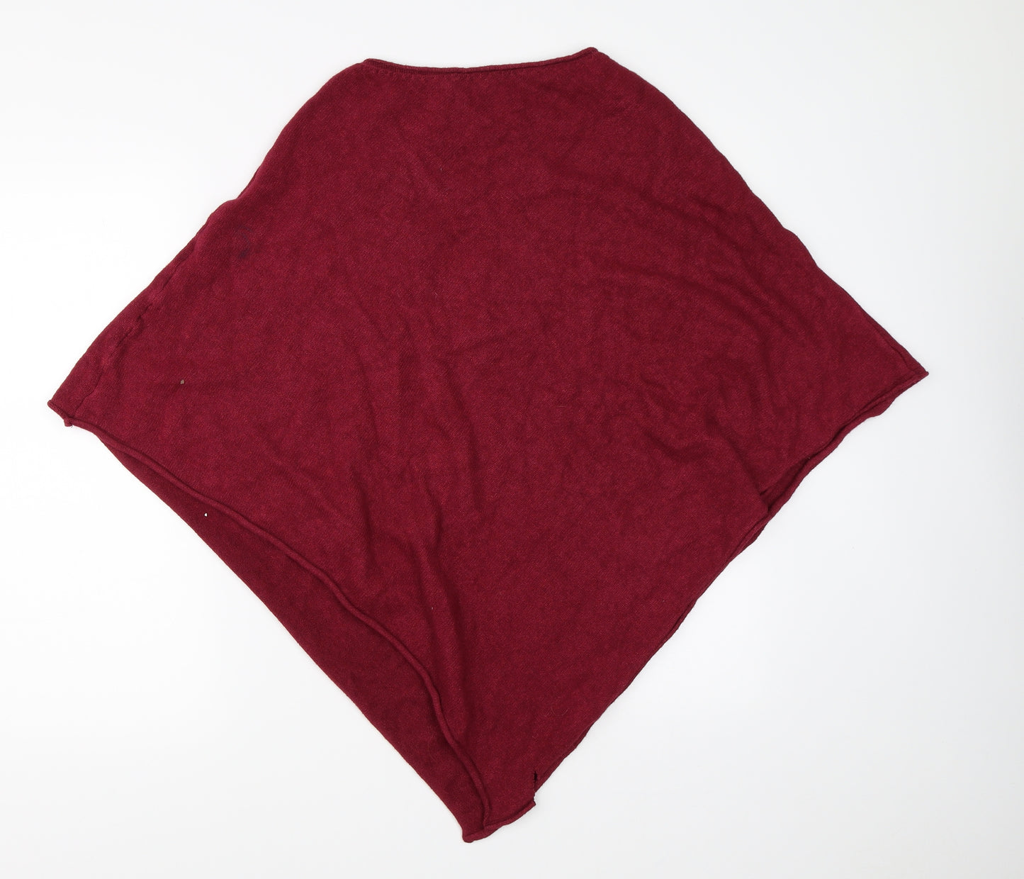Preworn Girls Red   Jacket Poncho One Size