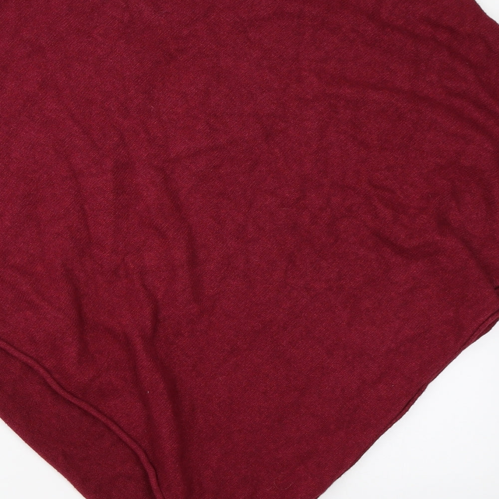 Preworn Girls Red   Jacket Poncho One Size