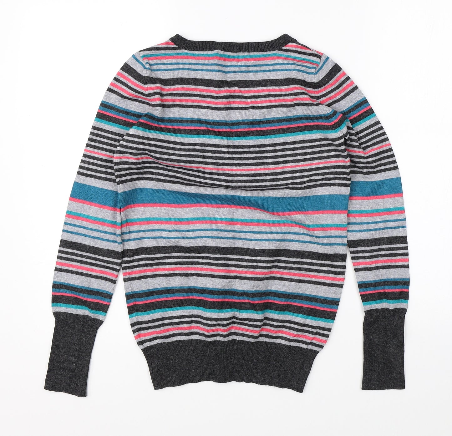 Papaya Womens Multicoloured Striped  Pullover Jumper Size 8