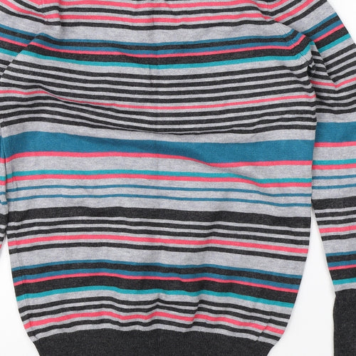 Papaya Womens Multicoloured Striped  Pullover Jumper Size 8