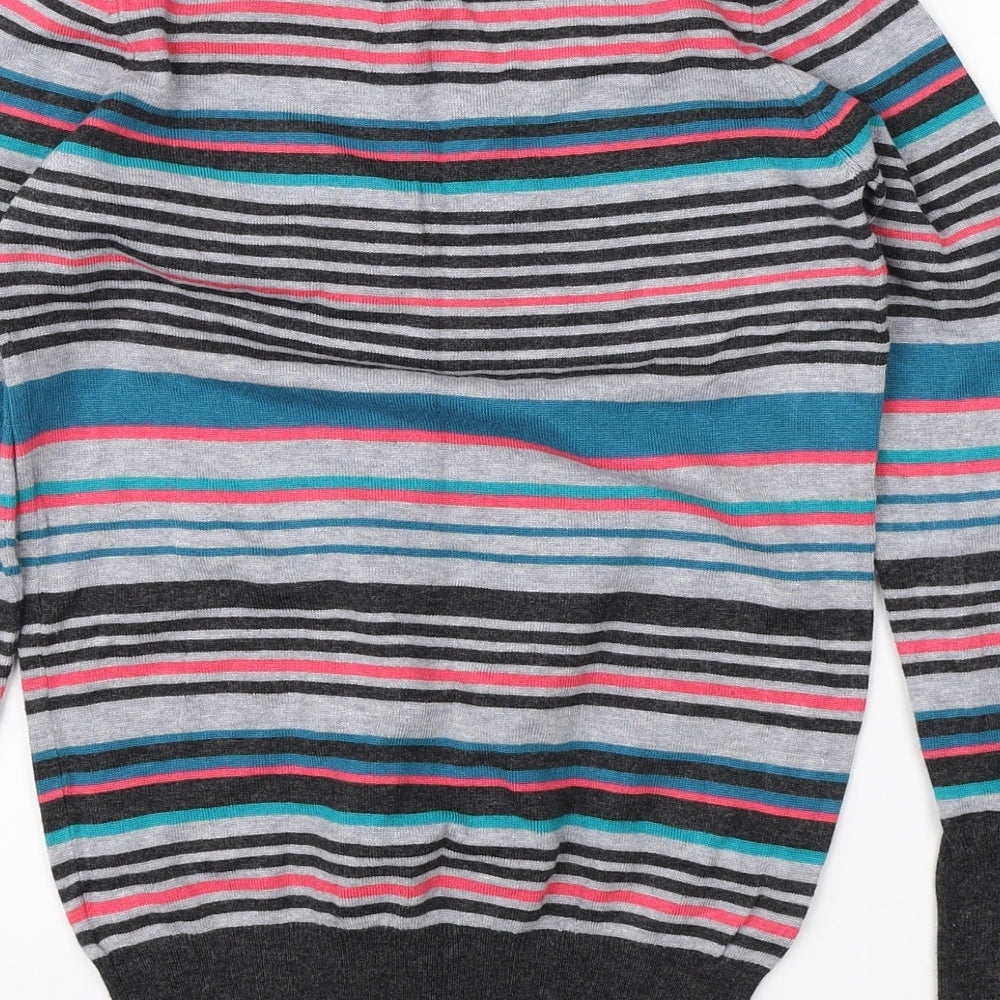 Papaya Womens Multicoloured Striped  Pullover Jumper Size 8