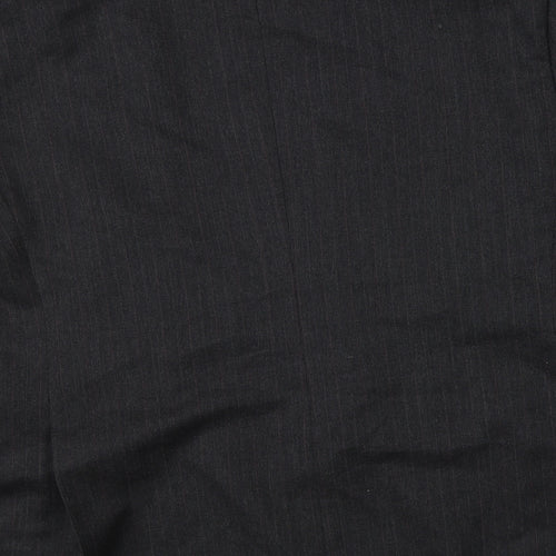 Preworn Mens Grey Striped  Jacket Suit Jacket Size 46