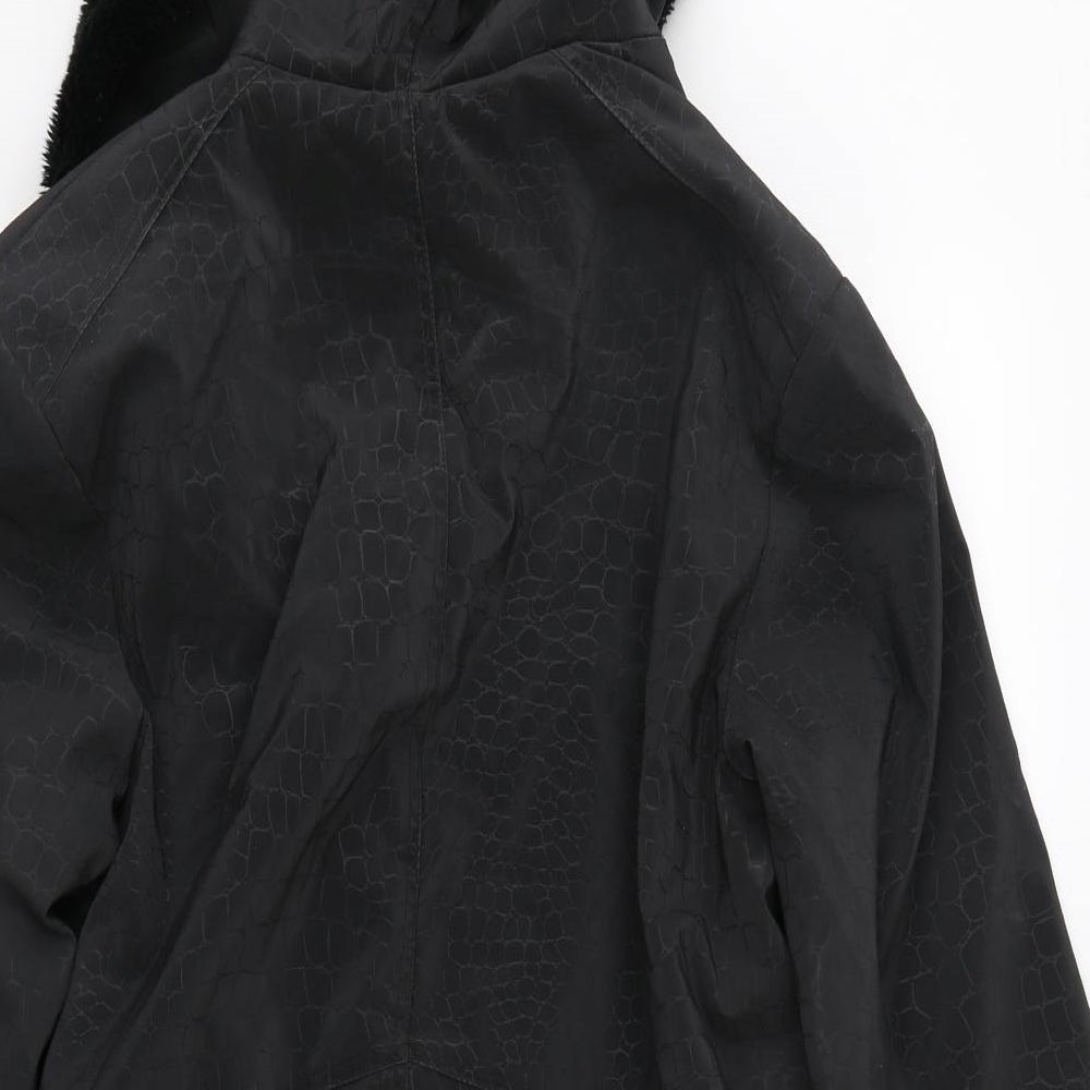 Papaya Womens Black   Jacket Coat Size 10